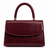 Luna Croc Maroon