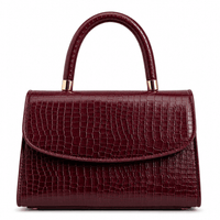 Luna Croc Maroon