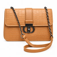 Croc Crossbody Mustard