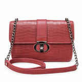 Croc Crossbody Maroon