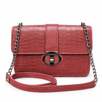 Croc Crossbody Maroon