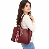 Mindy Tote Maroon
