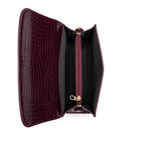 Luna Croc Maroon