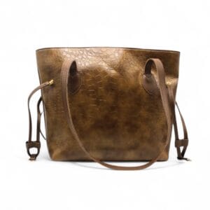 Dany Croc Tote Brown-1