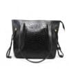 Dany Croc Tote Black-1