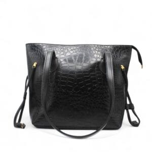 Dany Croc Tote Black-1