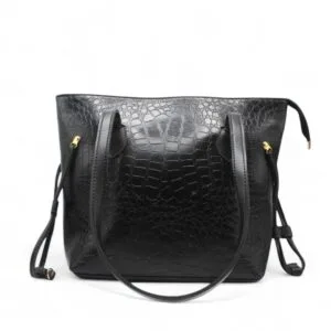 Dany Croc Tote Black-1