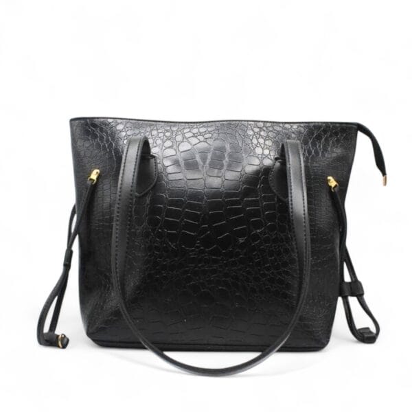 Dany Croc Tote Black-1