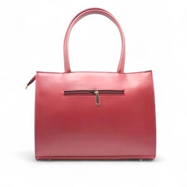 Stripe Tote 2pcs Maroon-3