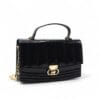 Tee Black Patent Crossbody-2