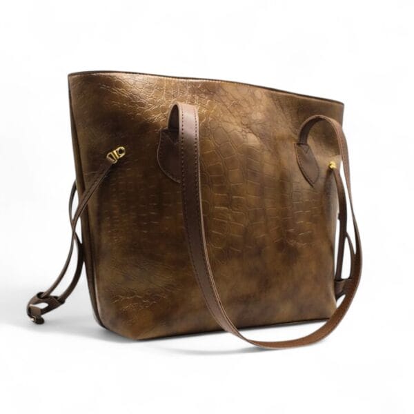 Dany Croc Tote Brown-2