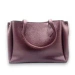 Matt Burgundy Tote-1