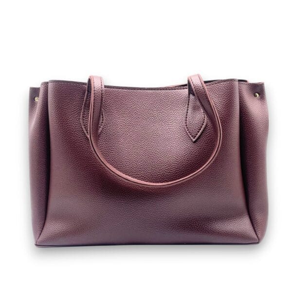 Matt Burgundy Tote-1