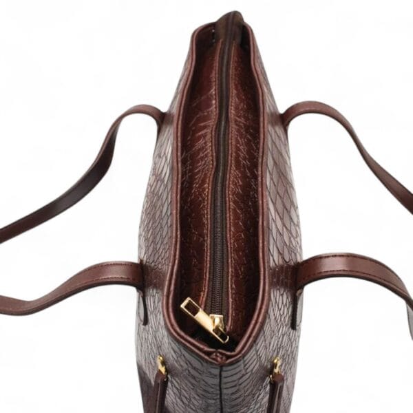 Dany Croc Tote Chocolate-3