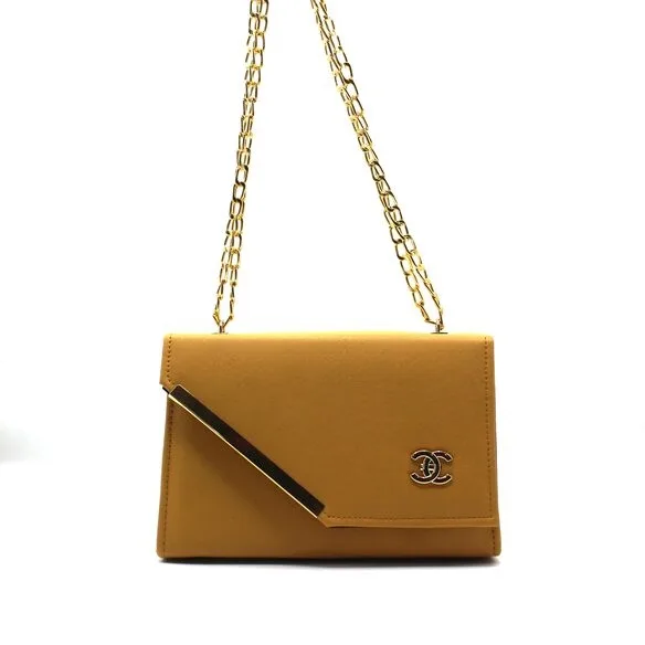 Cut Box Yellow Crossbody